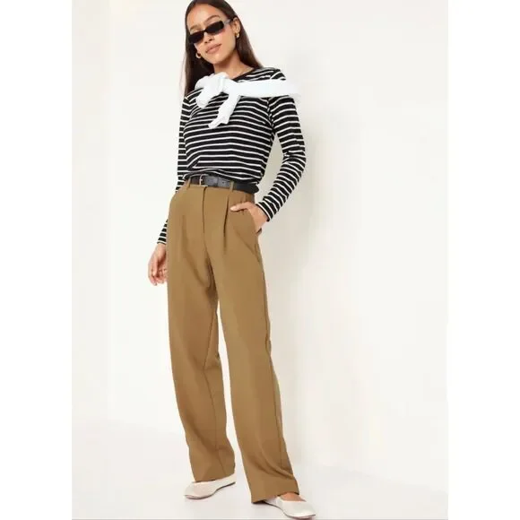 Old Navy Women's Extra High-Waisted Taylor Wide-Leg Trouser Pants Size Small (4) - Picture 8 of 8